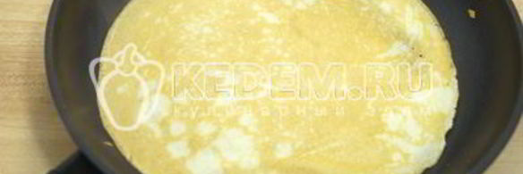 блины с ветчиной и сыром