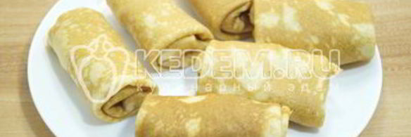 блины с ветчиной и сыром