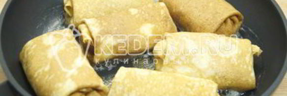 блины с ветчиной и сыром