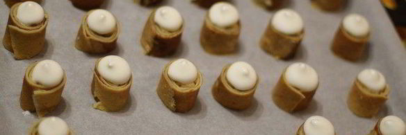 блины с яблочками под безе