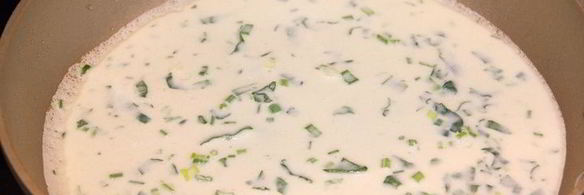 блины с зеленью