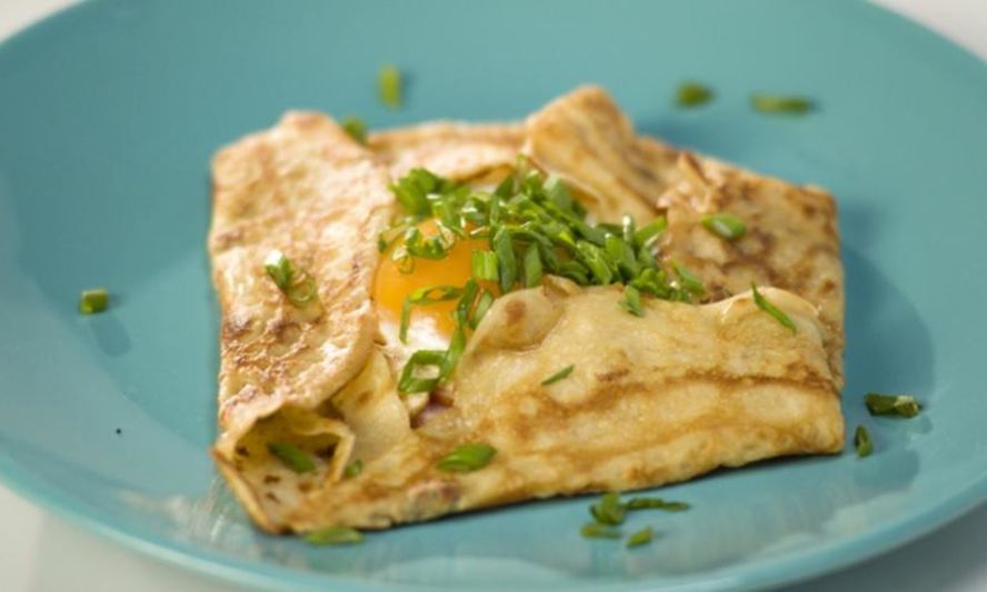 Рецепт блинов со сложной начинкой