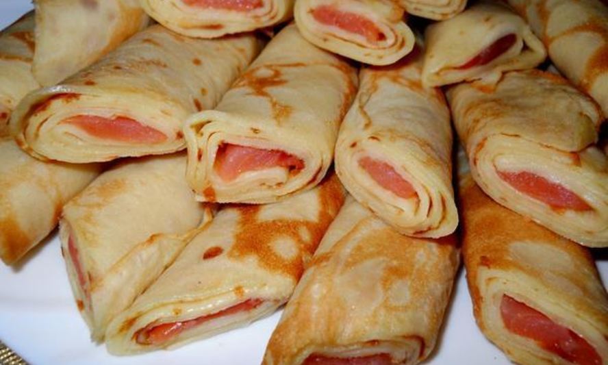 Рецепт блинов царских с красной рыбой