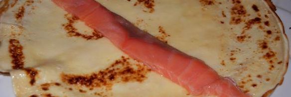 блины царские с красной рыбой