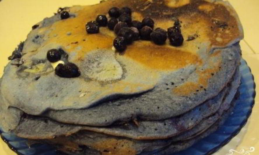 Рецепт черничных блинов