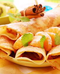 Диетические блины с творогом