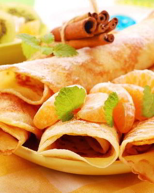 Диетические блины с творогом