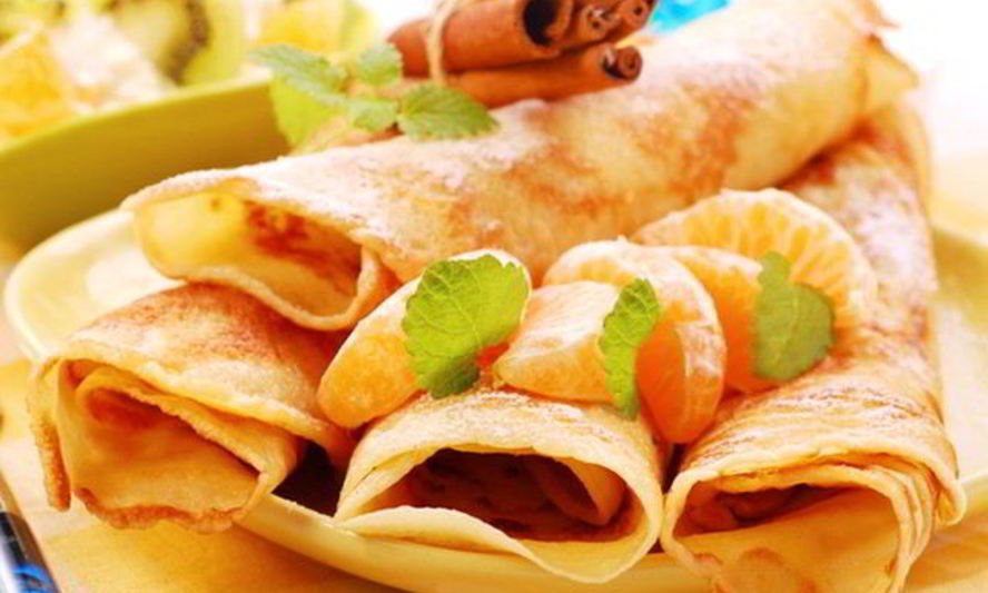 Рецепт диетических блинов с творогом