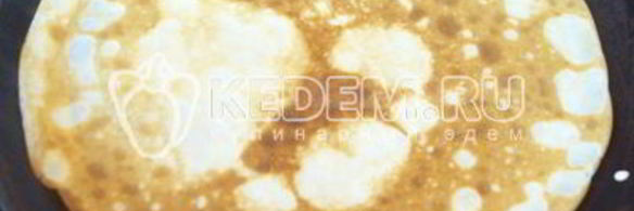 фаршированные блины с колбасой и грибами