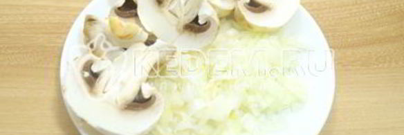 фаршированные блины с колбасой и грибами