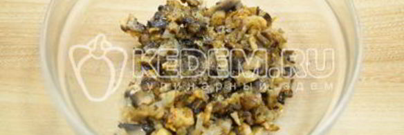 фаршированные блины с колбасой и грибами