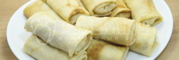 фаршированные блины с курицей и грибами