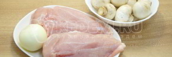 фаршированные блины с курицей и грибами