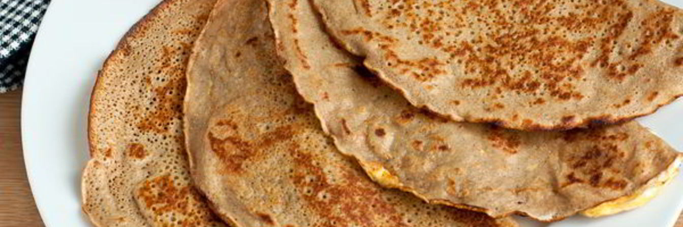 Гречневые блинчики с яйцом