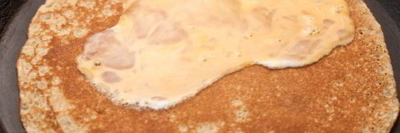 гречневые блинчики с яйцом