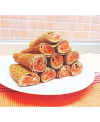 Гречневые блины с лососем