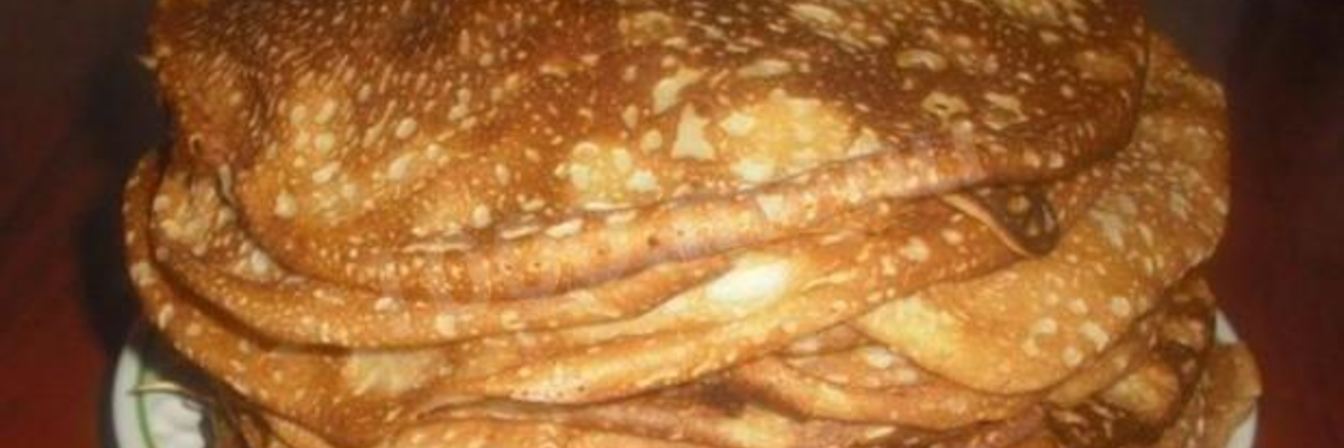 Классические бабушкины блины русские традиционные