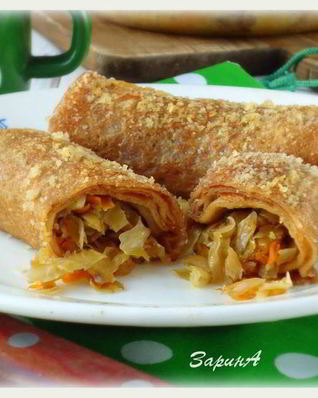 Налистники с квашеной капустой