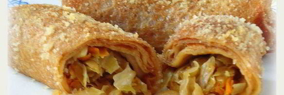 налистники с квашеной капустой