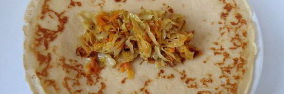 налистники с квашеной капустой