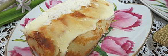 налистники с творогом, запеченные в духовке