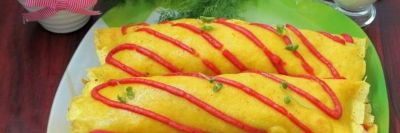 Нежные блинчики с капустой