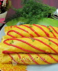 Нежные блинчики с капустой