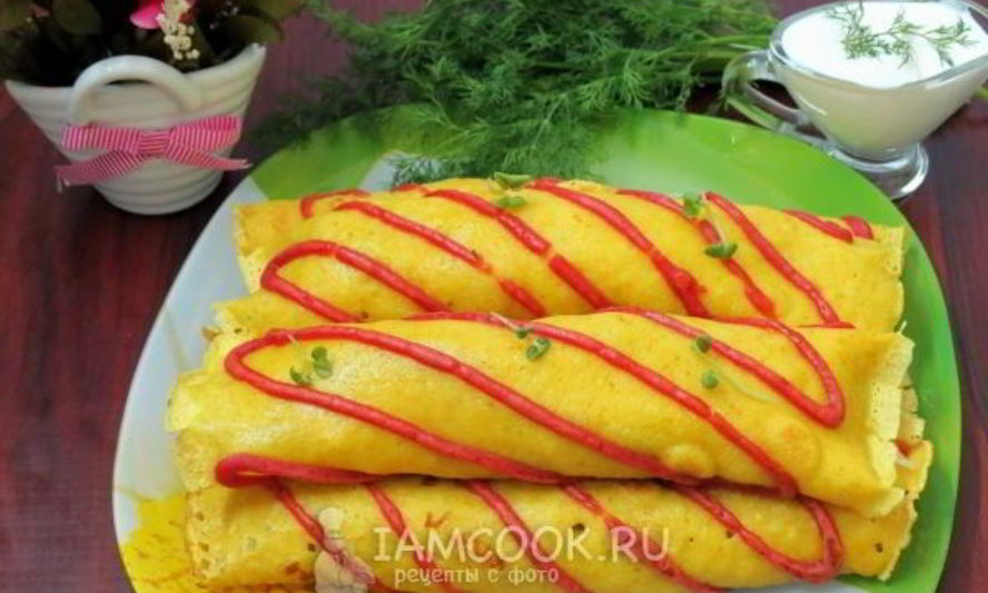 Рецепт нежных блинчиков с капустой