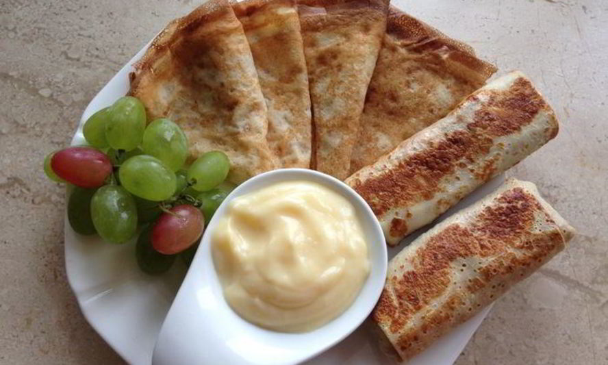 Рецепт нежных блинов без муки