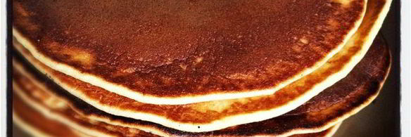 панкейки с черникой и рикоттой