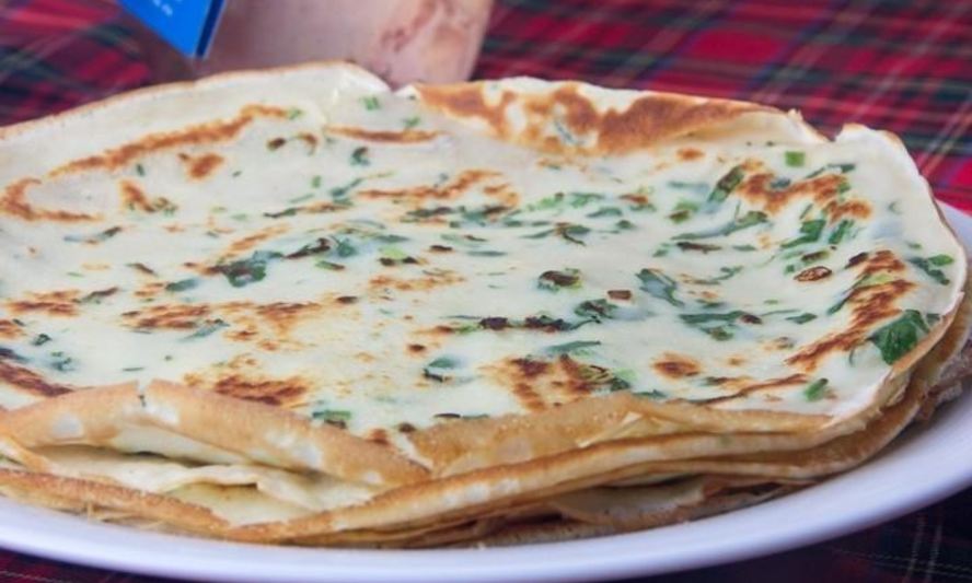 Рецепт простых блинов с зеленью