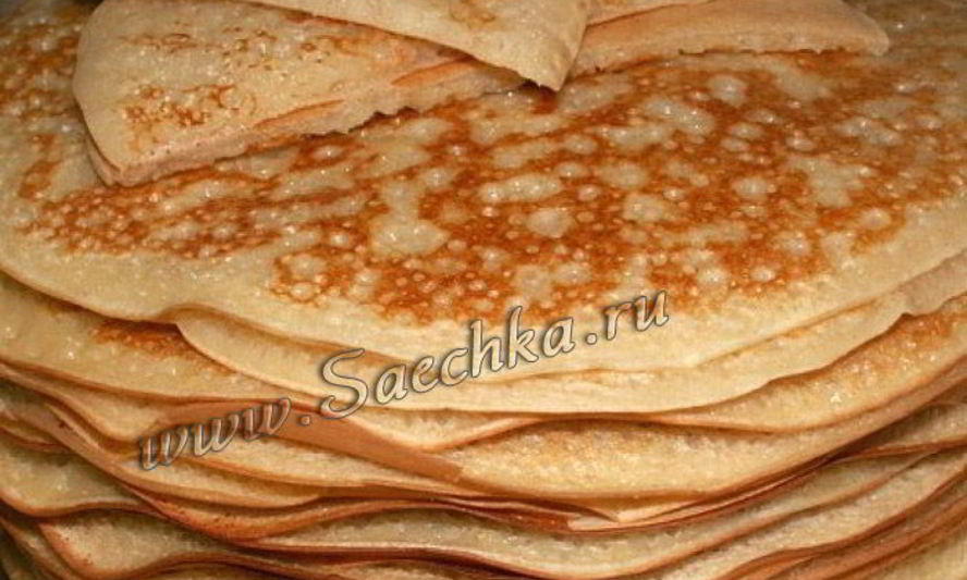 Рецепт пышных блинов на сыворотке