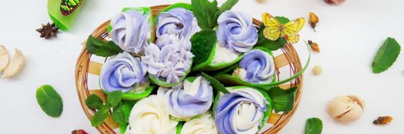 шпинатные блинчики весенний букет