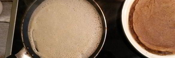 сладкие заварные гречневые блины