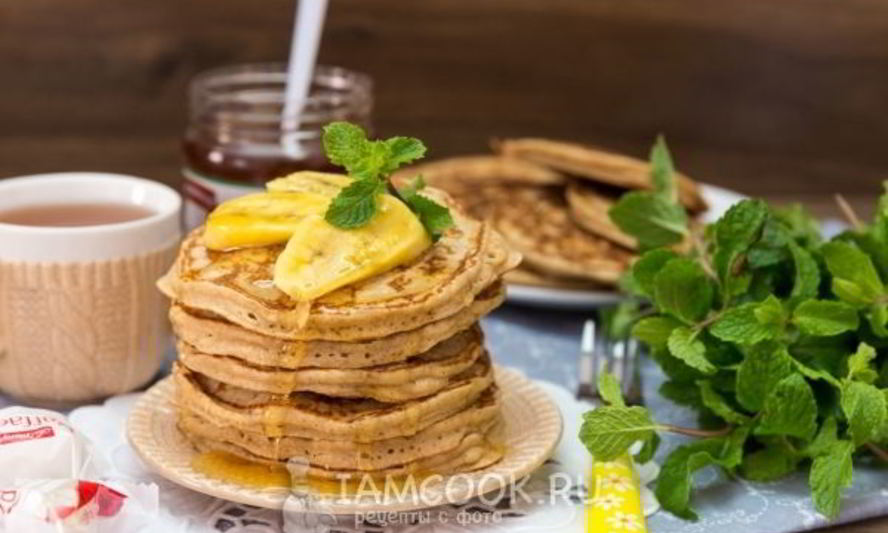 Рецепт толстых овсяных блинов с корицей