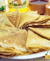 Тонкие блинчики на молоке с дырочками