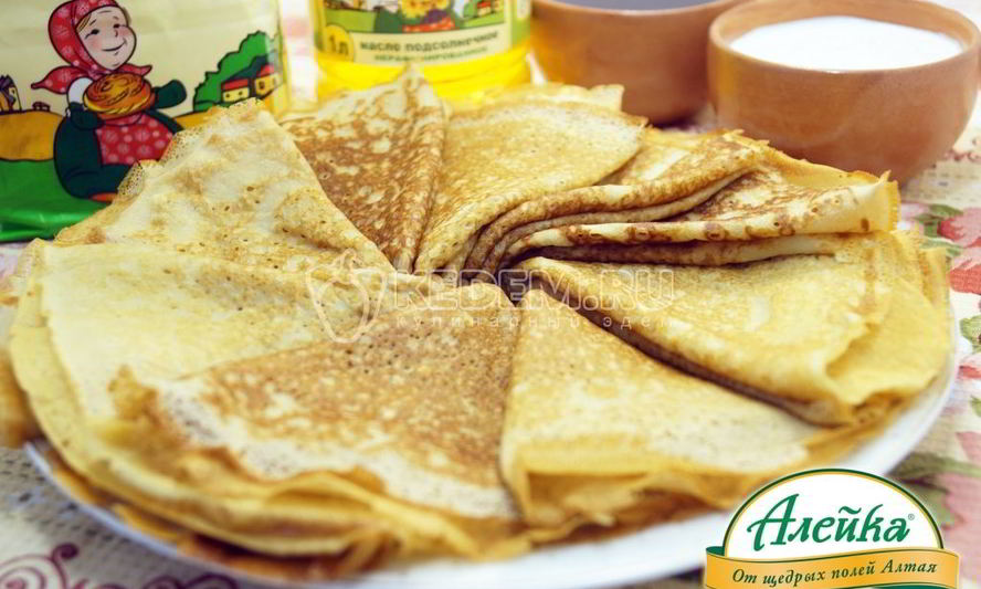 Рецепт тонких блинчиков на молоке с дырочками
