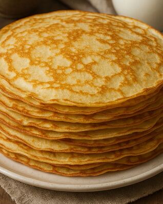 Тонкие блины на молоке