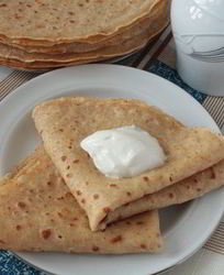 Тонкие овсяные блинчики