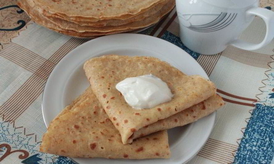 Рецепт тонких овсяных блинчиков