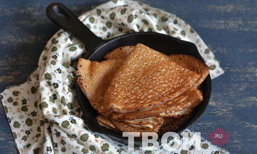 Рецепт цельнозерновых блинов
