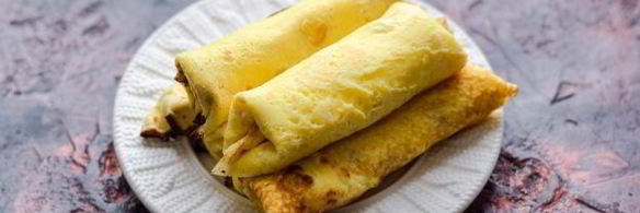 яичные блинчики с начинкой