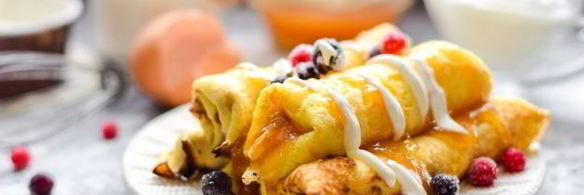 яичные блинчики с начинкой