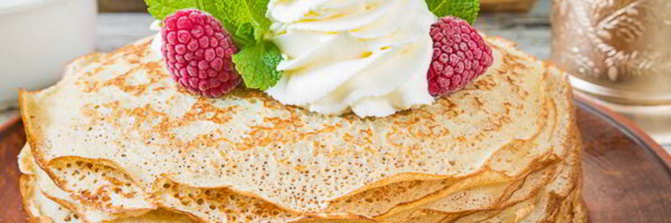 Заварные блинчики на кефире