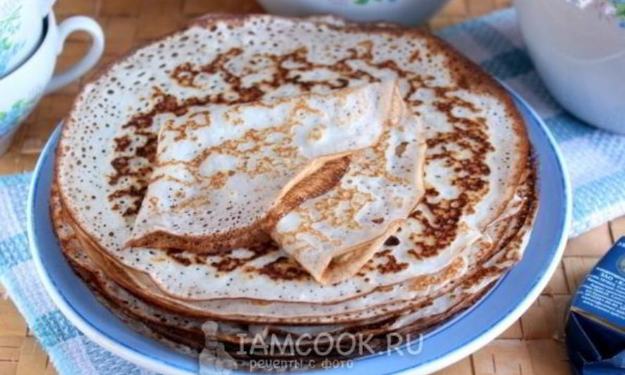 Рецепт заварных блинов на кефире и яйцах