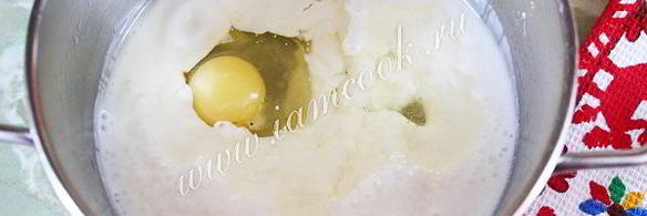 заварные блины на кефире и яйцах