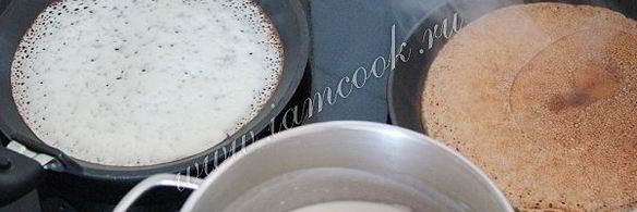 заварные блины на кефире и яйцах