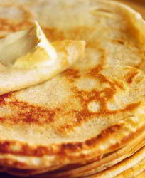 Заварные блины на кефире