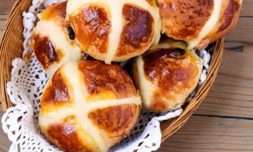 Рецепт английских крестовых булочек