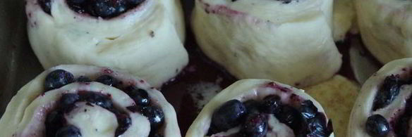 булочки с голубикой